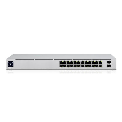 UBIQUITI USW-24-POE 24 PoE Port Switch Layer 2 PoE switch with fanless cooling system 2x1G SFP ports 95W total PoE availability - Best WiFi Mall
