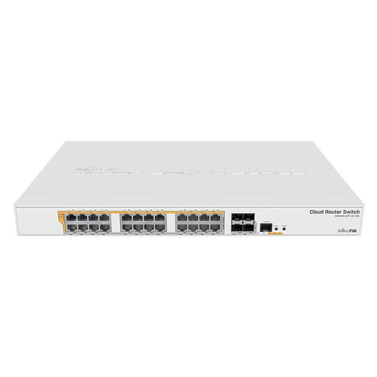 Mikrotik CRS328-24P-4S+RM 24 Port Gigabit Ethernet Router / PoE Switch with 4x 10Gbps SFP+ Ports in 1U Rackmount Case - Best WiFi Mall