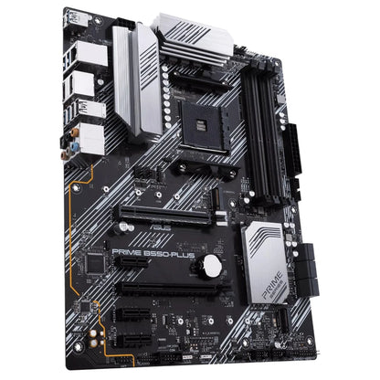 ASUS PRIME B550-PLUS AMD B550 (Ryzen AM4) ATX motherboard with dual M.2, PCIe 4.0, 1 Gb Ethernet, DisplayPort/HDMI, SATA 6 Gbps