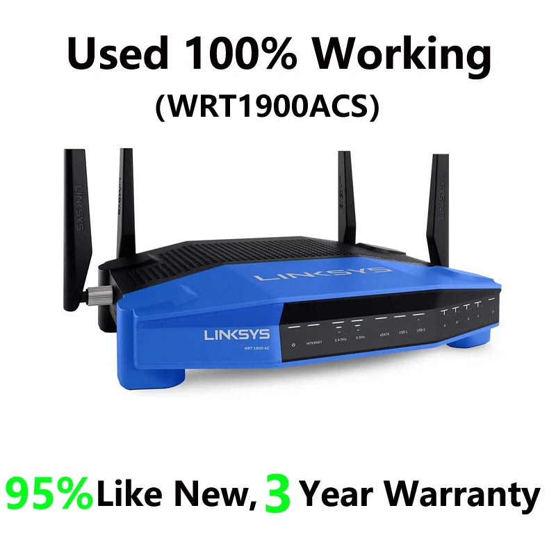 LINKSYS Gaming WiFi Router WRT1200AC, WRT1900AC, WRT1900ACS, WRT32X, WRT3200ACM Dual-Band+ Ultra-Fast Smart 802.11AC Wi-Fi 5