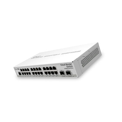 Mikrotik Switch CRS326-24G-2S+IN 24 Gigabit ports, 2x10G SFP+ cages, desktop case, server room power for your home - Best WiFi Mall