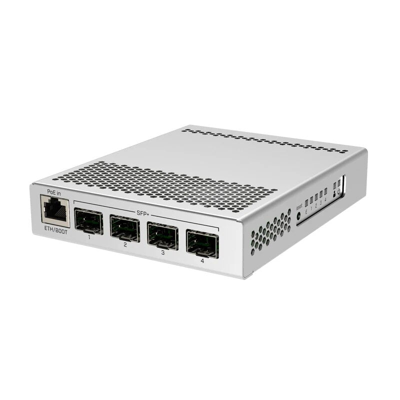 MikroTik CRS305-1G-4S+IN Five-Port Desktop Network Switch with 1xGigabit Ethernet Port and 4x SFP+ 10Gbps Ports - Best WiFi Mall