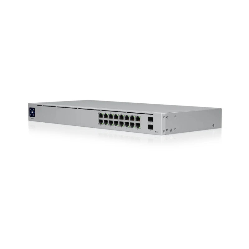 UBIQUITI USW-16-POE POE Switch Layer 2, PoE switch with (16) GbE RJ45 ports, including (8) PoE+ ports, and (2) 1G SFP ports - Best WiFi Mall