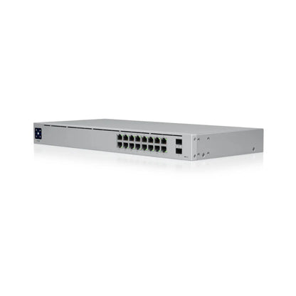 UBIQUITI USW-16-POE POE Switch Layer 2, PoE switch with (16) GbE RJ45 ports, including (8) PoE+ ports, and (2) 1G SFP ports - Best WiFi Mall