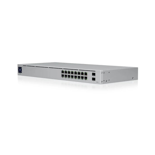UBIQUITI USW-16-POE POE Switch Layer 2, PoE switch with (16) GbE RJ45 ports, including (8) PoE+ ports, and (2) 1G SFP ports - Best WiFi Mall