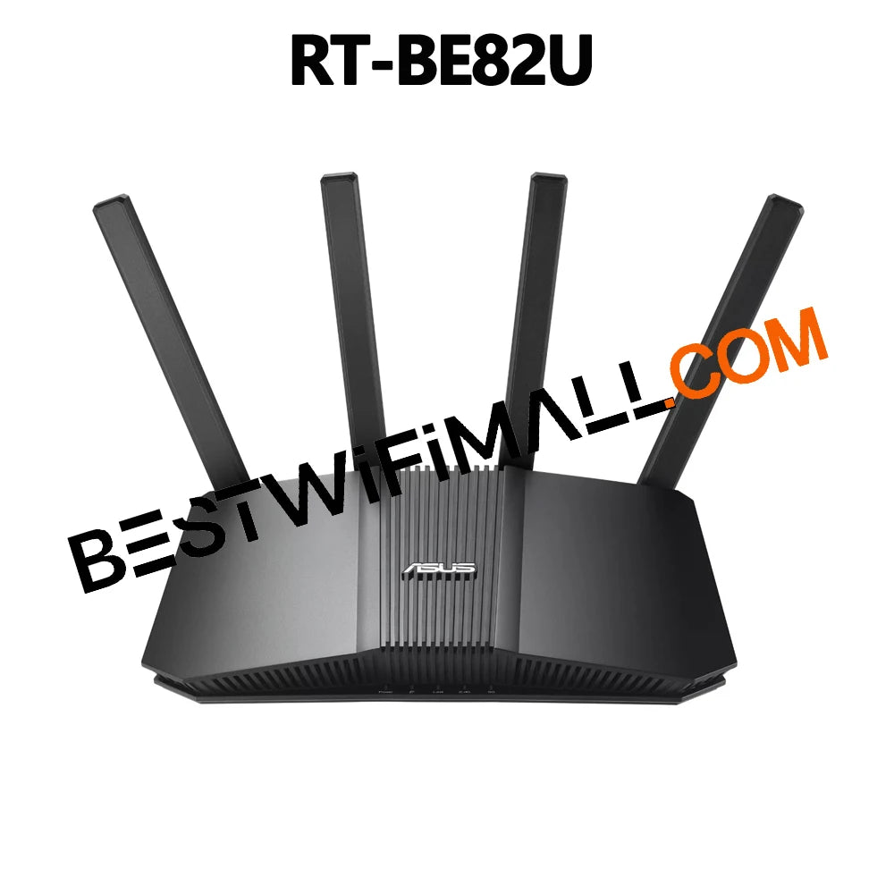 ASUS RT-BE82U WiFi 7 Dual-Band Extendable Router BE6500 AiMesh 4K-QAM MLO 5x2.5GbE Ports 802.11BE IoT VPN Kid’s Network 2500Sq.f