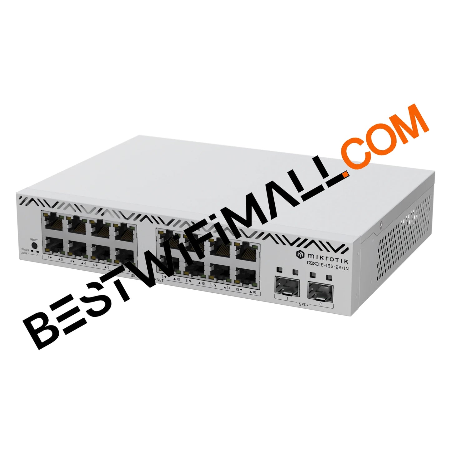 MikroTik CSS318-16G-2S+IN Switch 16 Gigabit Ethernet Ports and 2 SFP+ 10G Uplink Ports