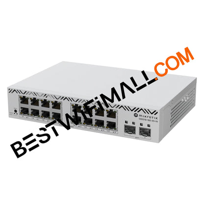 MikroTik CSS318-16G-2S+IN Switch 16 Gigabit Ethernet Ports and 2 SFP+ 10G Uplink Ports