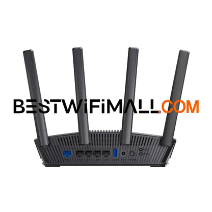 ASUS RT-BE82U WiFi 7 Dual-Band Extendable Router BE6500 AiMesh 4K-QAM MLO 5x2.5GbE Ports 802.11BE IoT VPN Kid’s Network 2500Sq.f