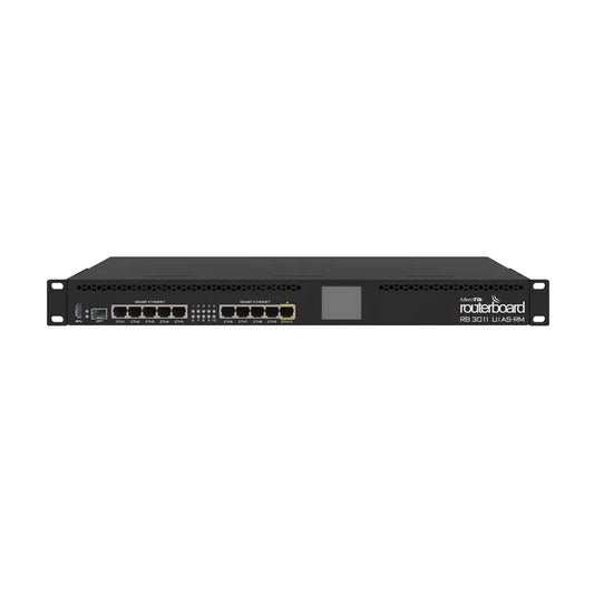 Mikrotik RB3011UIAS-RM Router RouterBOARD 10xGigabit Ethernet, USB 3.0, LCD, RB3011 10x10/100/1000 Ethernet Ports - Best WiFi Mall