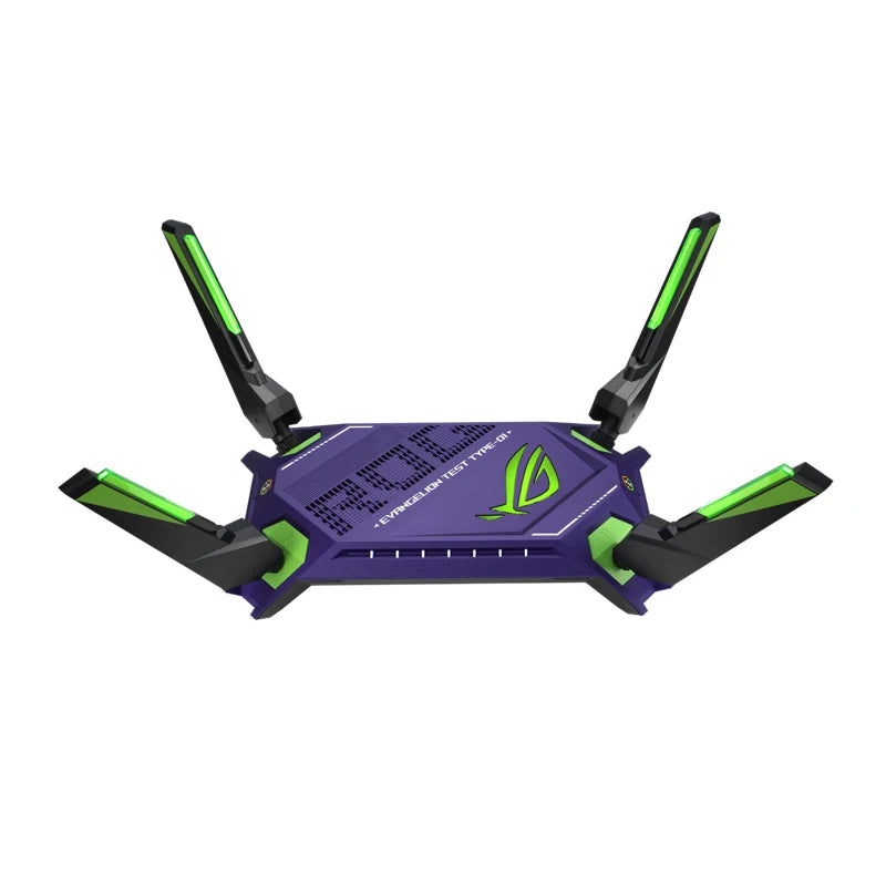 ROG Rapture Gaming Wi-Fi Router ASUS GT-AX6000 EVA Edition AiMesh Router, Wi-Fi 6 802.11ax, 6000 Mbps, WAN/LAN Dual 2.5G Ports - Best WiFi Mall