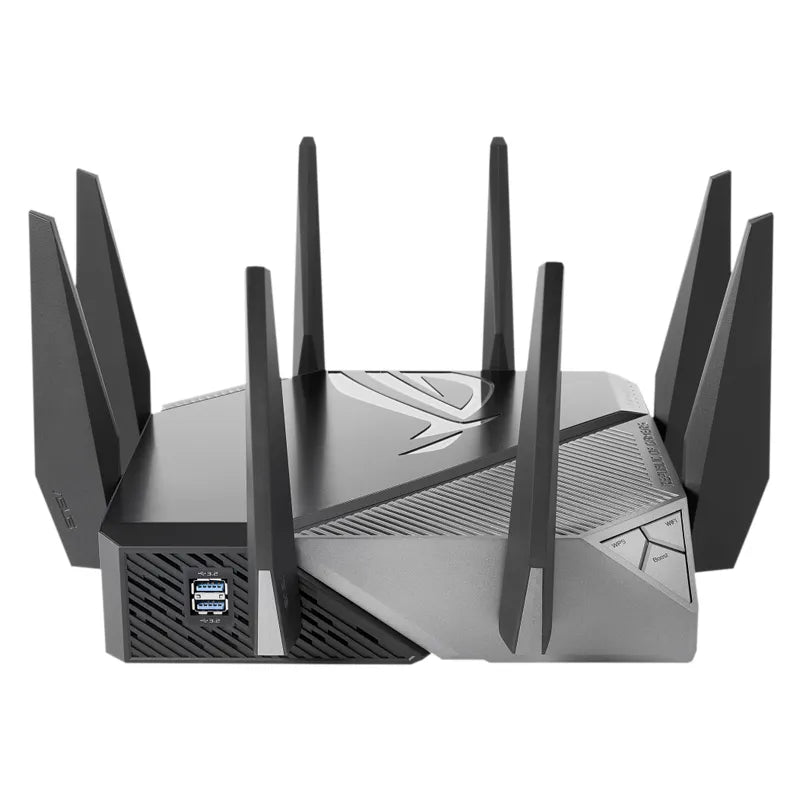 ASUS GT-AXE11000 ROG Rapture Tri-Band WiFi 6E 802.11AX Gaming Router New 6GHz Band, 2.5G WAN/LAN Port, PS5 Compatible VPN Fusion - Best WiFi Mall
