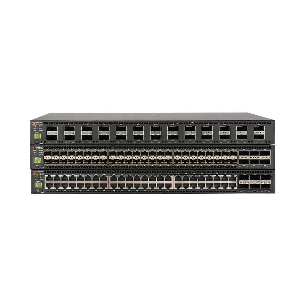 RUCKUS ICX 7750 ICX7750-48F Ethernet Switches High-End Enterprise-Class Stackable Core/Aggregation Switch With 40 Gbps Ethernet Port