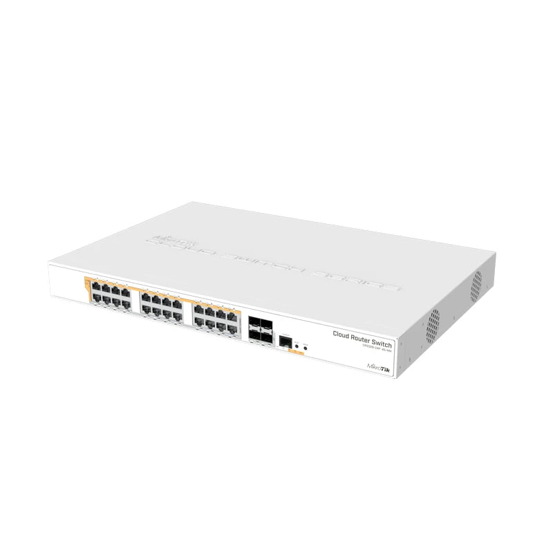 Mikrotik CRS328-24P-4S+RM 24 Port Gigabit Ethernet Router / PoE Switch with 4x 10Gbps SFP+ Ports in 1U Rackmount Case - Best WiFi Mall