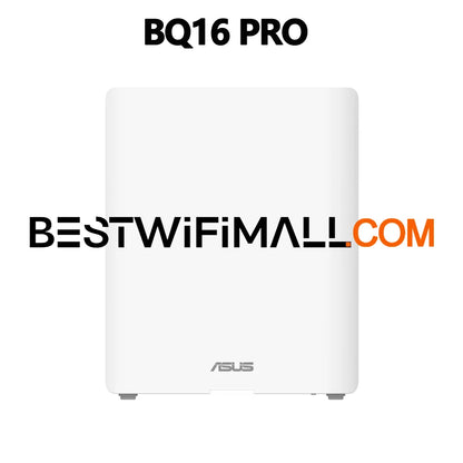 ASUS ZenWiFi BQ16 Pro BE30000 Quad Band WiFi 7 802.11be Mesh Router Coverage up to 8000 Sq. Ft. Dual 10G Ports, IoT, VPN AiMesh