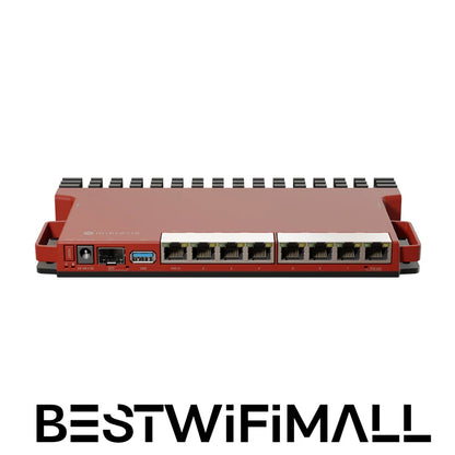 MikroTik L009UiGS-RM Router, A Powerful Dual-Core ARM CPU, With PoE, 2.5G SFP Port, With 1U Rackmount Accessories - Best WiFi Mall