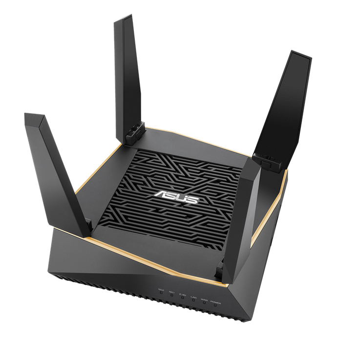 ASUS RT-AX92U AX6100 Tri-band WiFi 6 (802.11ax) Router Supporting AiProtection Pro network security, AiMesh mesh wifi system, built-in wtfast for gaming, VPN setting, Adaptive QoS and DFS band