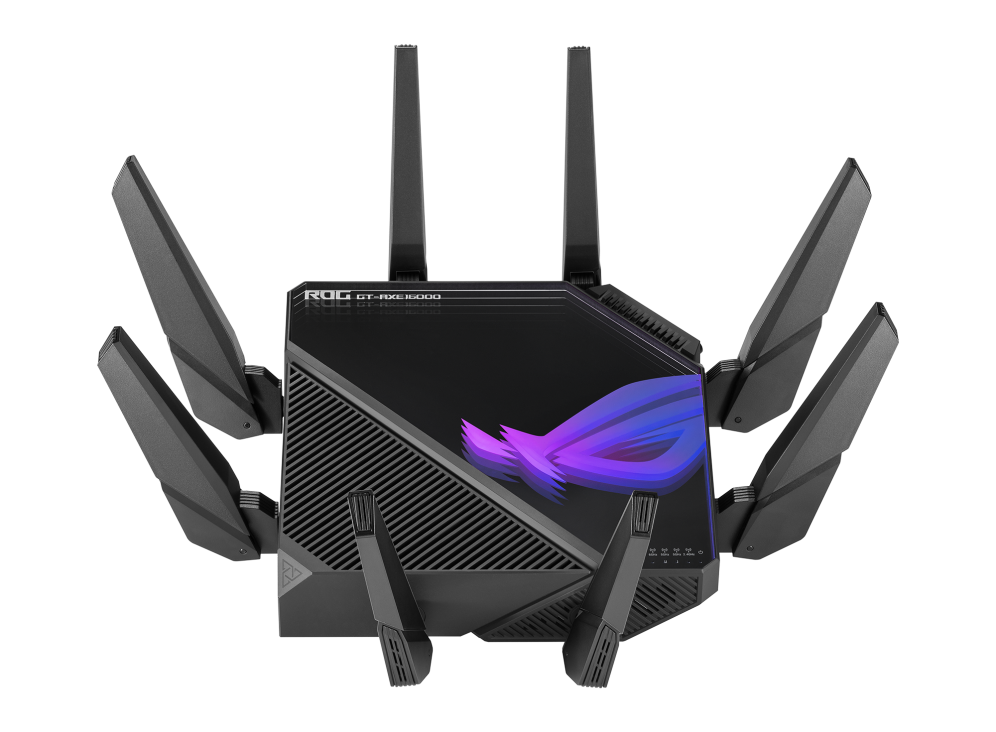 ASUS GT-AXE16000 ROG Rapture Quad-Band WiFi 6E Gaming Router 16000 Mbps, 2.4 GHz, Two 5 GHz Bands, And 6 GHz Wi-Fi - Best WiFi Mall
