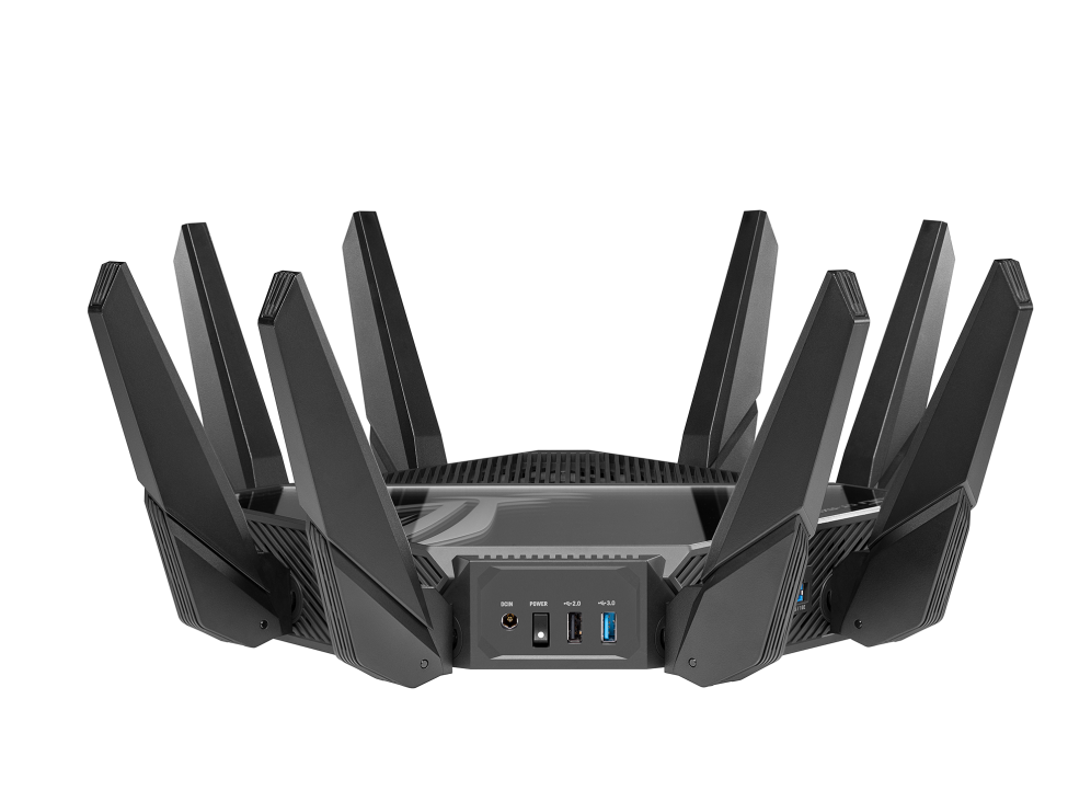 ASUS GT-AXE16000 ROG Rapture Quad-Band WiFi 6E Gaming Router 16000 Mbps, 2.4 GHz, Two 5 GHz Bands, And 6 GHz Wi-Fi - Best WiFi Mall