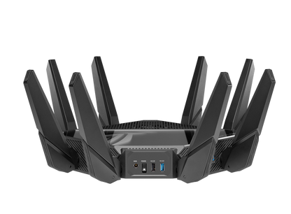 ASUS GT-AXE16000 ROG Rapture Quad-Band WiFi 6E Gaming Router 16000 Mbps, 2.4 GHz, Two 5 GHz Bands, And 6 GHz Wi-Fi - Best WiFi Mall