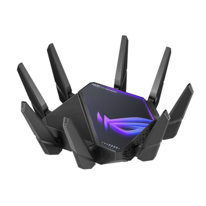 ASUS GT-AXE16000 ROG Rapture Quad-Band WiFi 6E Gaming Router 16000 Mbps, 2.4 GHz, Two 5 GHz Bands, And 6 GHz Wi-Fi - Best WiFi Mall